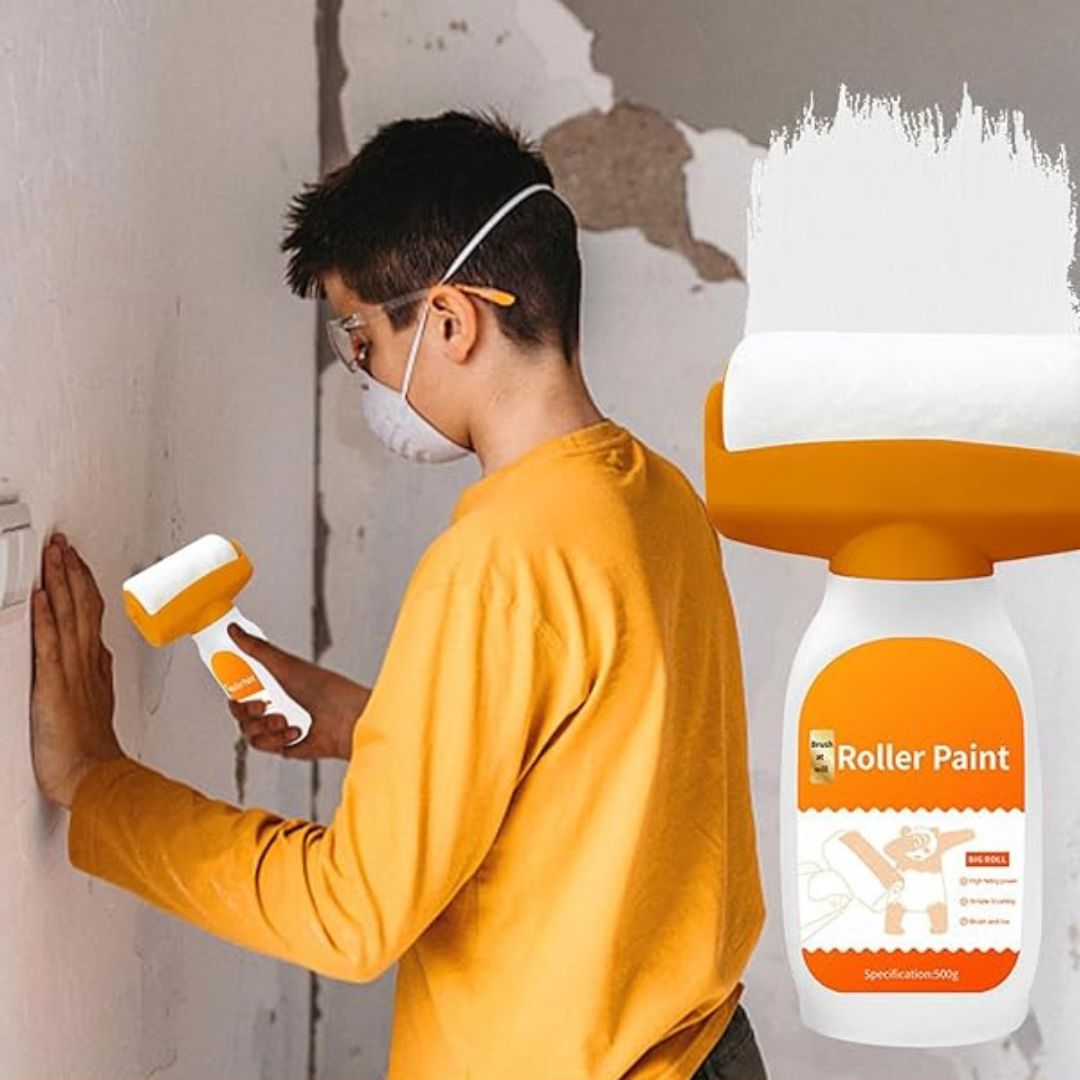 Magic Refillable Paint Roller Brush – Mess-Free Wall Repair & Instant Touch-Up Tool
