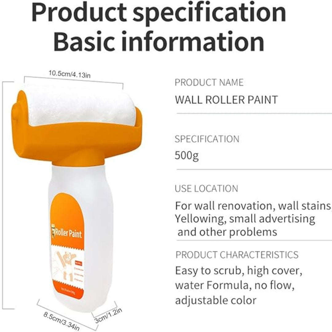 Magic Refillable Paint Roller Brush – Mess-Free Wall Repair & Instant Touch-Up Tool