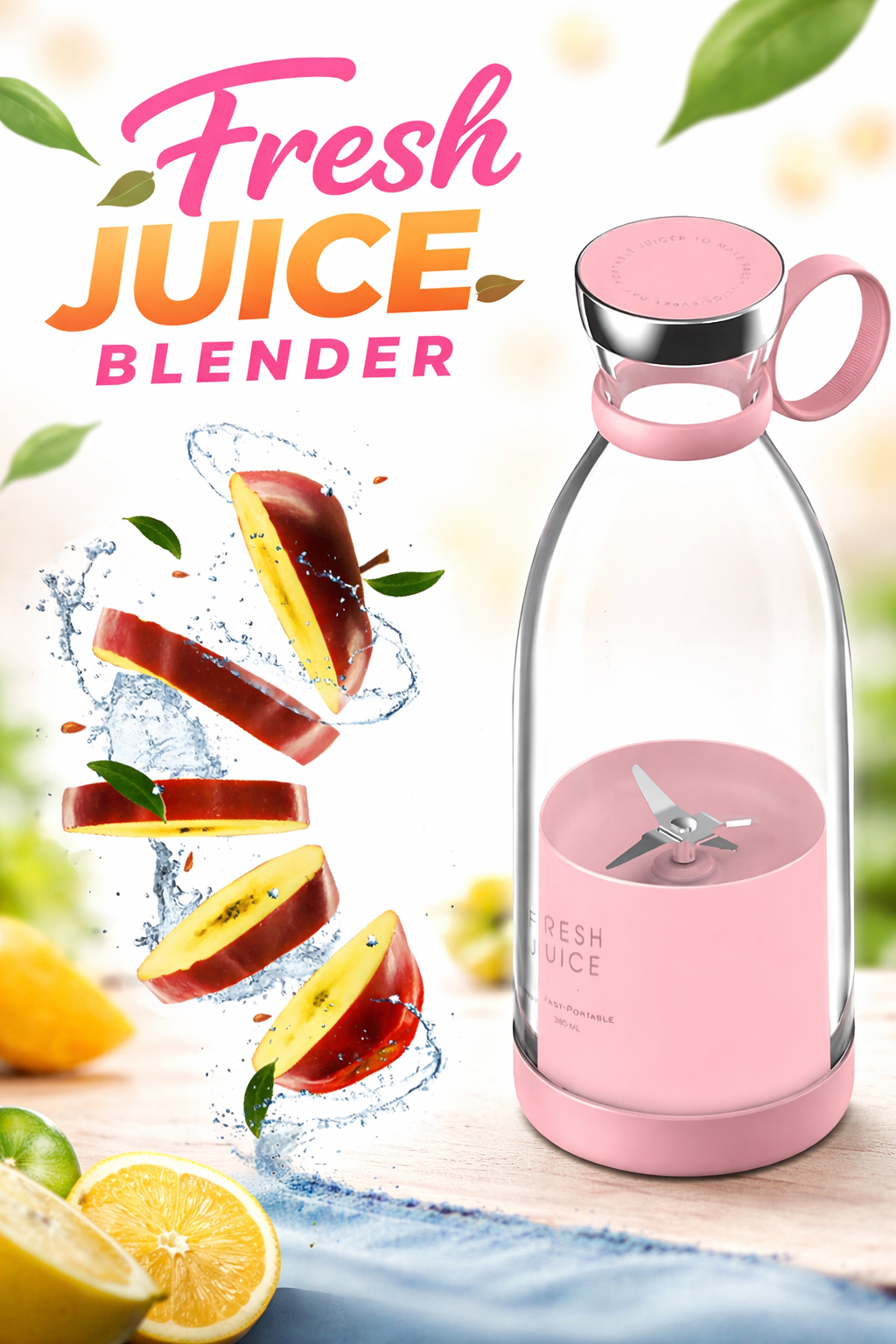 Portable Blender Bottle – Fresh Juice Anywhere, Anytime