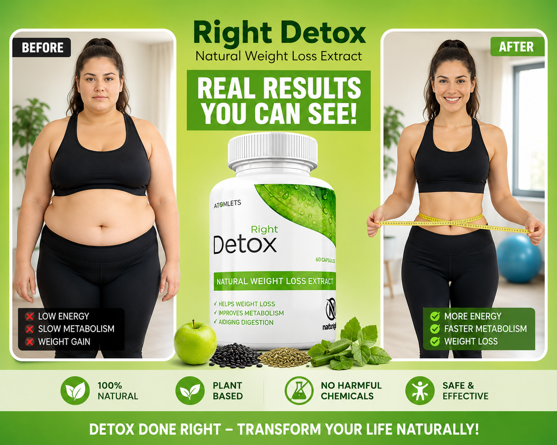 Detox Right By Nutright | Its 100% Organic And Plant-Based Natural | Daily Detox & Premium Herbal WellnessWellness